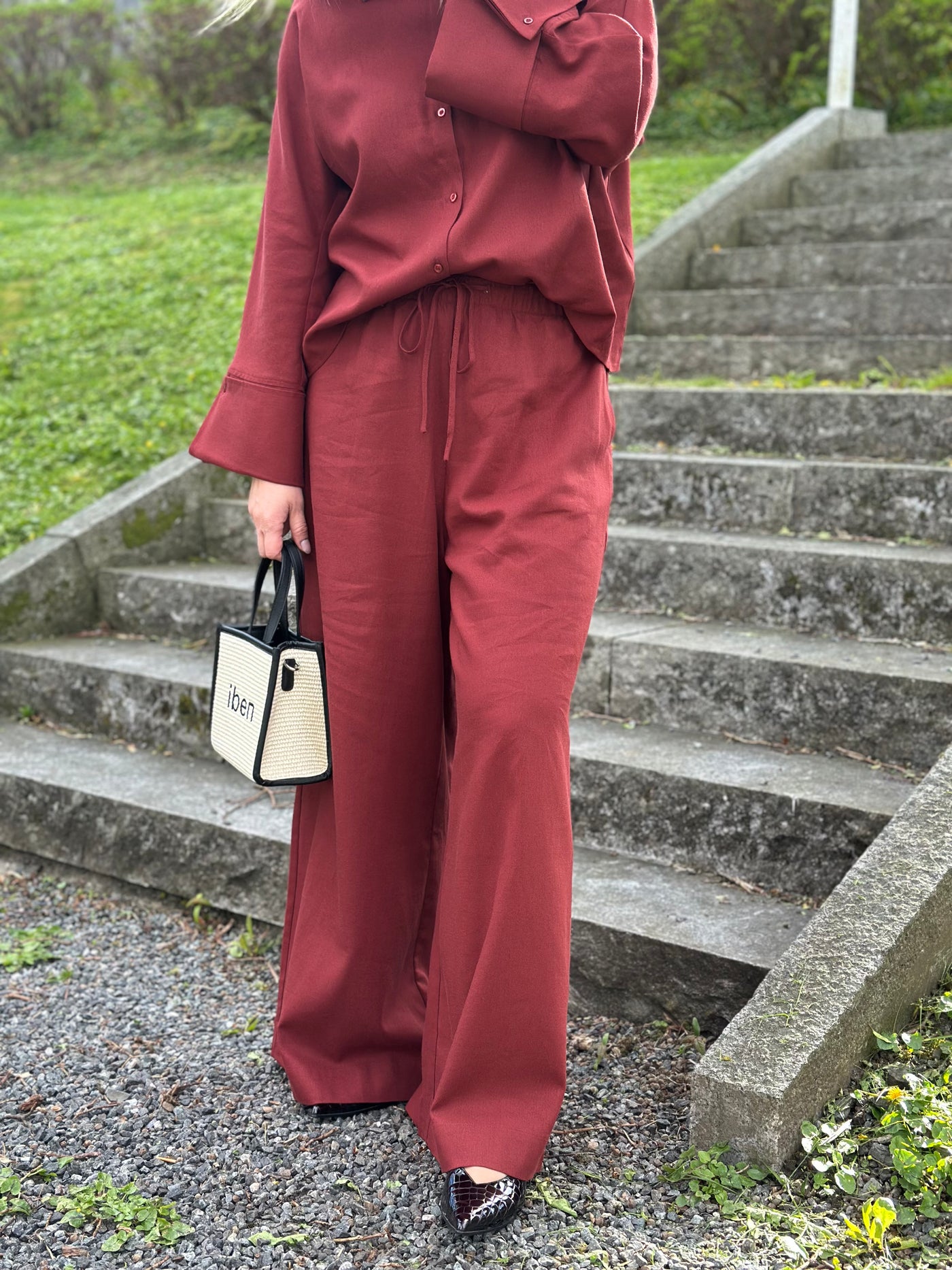 Tide Linen Pant, Rust Red – FruBJØRK